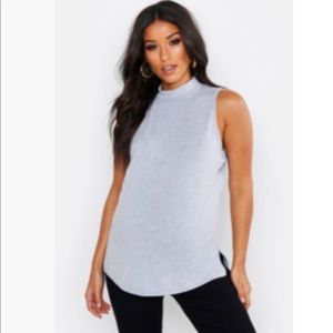 2 Boohoo maternity sleeveless tops, size 4